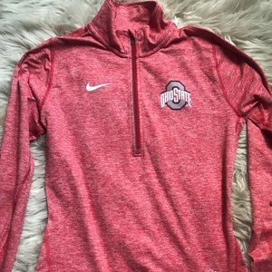NIKE Ohio State Dri Fit Quarter Zip